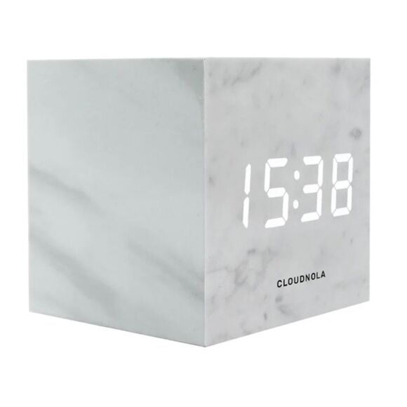 Cloudnola Block Clock Cube Alarm Clock 3 in 1 LED Alarm Clock, Time Temp Date - Picture 1 of 6